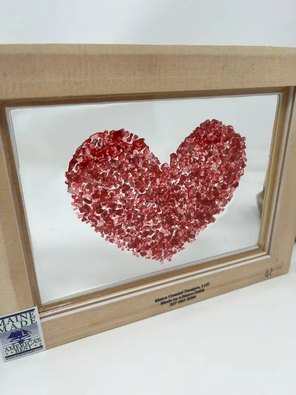 Red Heart Wall Resin Art - Image 5