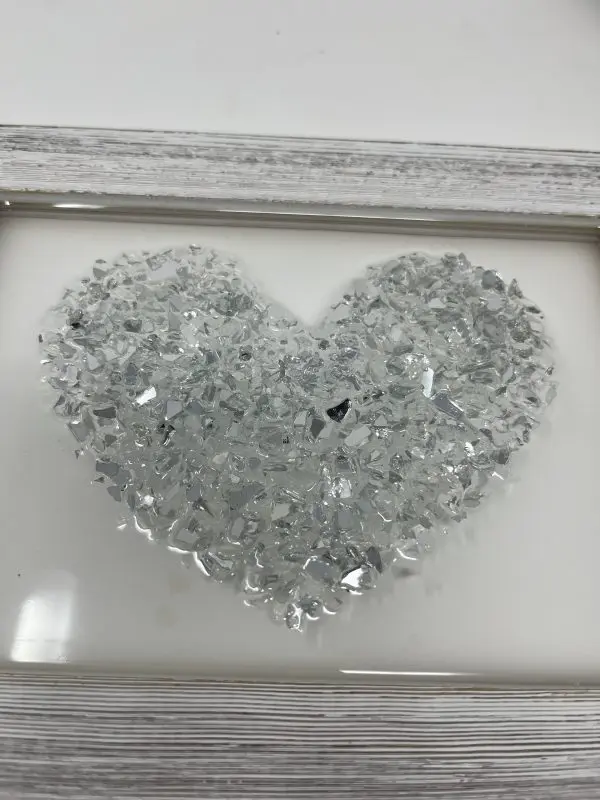 Silver Heart Resin Art - Image 6