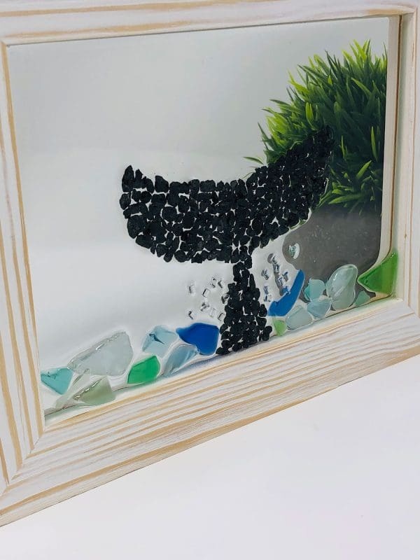 whale tale resin wall art