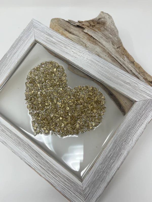 Golden Heart Wall Art