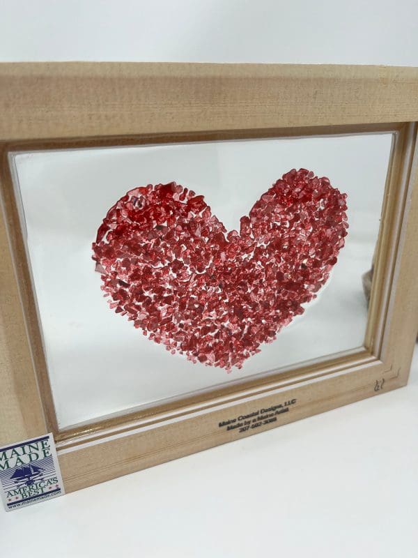 Red Heart Wall Resin Art - Image 5