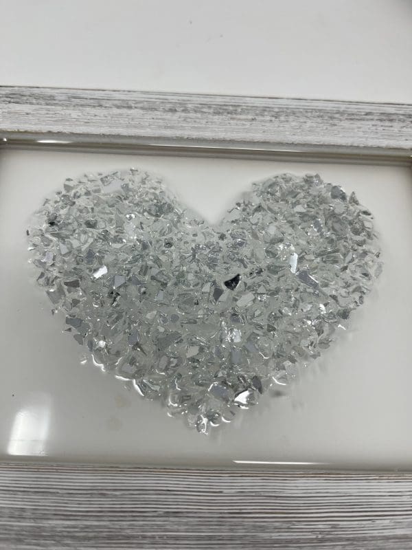Silver Heart Resin Art - Image 6